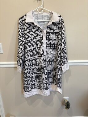 Black & White Geometric Dress